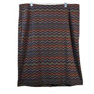 Lane Bryant Multi Color Chevron Pencil Skirt Size 18